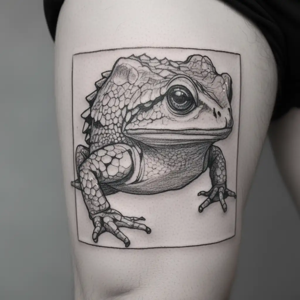 Horny Toad tattoo design idea
