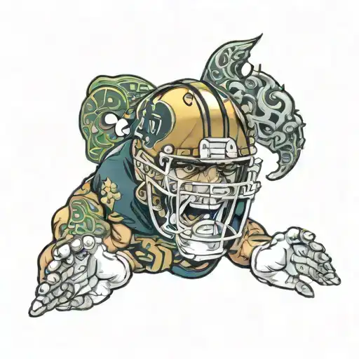 Notre Dame Football tattoo design idea