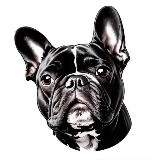french bulldog tattoo design idea