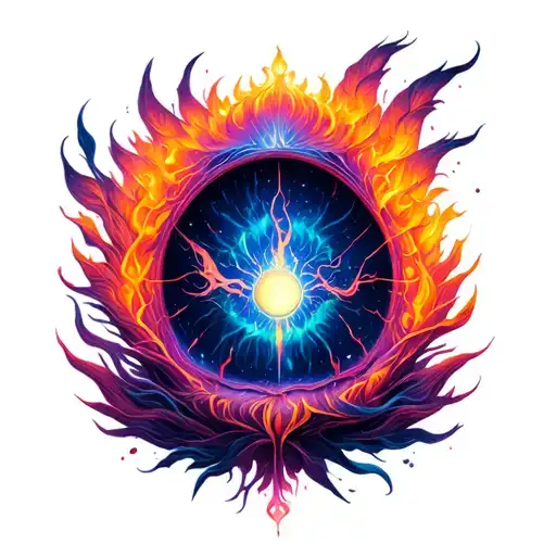 afterlife / energy tattoo design idea