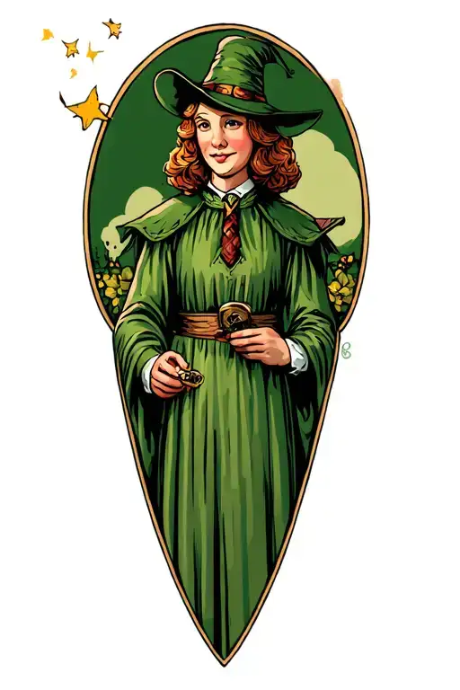 wizard of oz simple small tattoo design idea