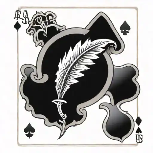 Norwegian aces 2 7 card tattoo design idea