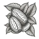 Almonds tattoo design idea