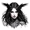 Morrigan tattoo design idea