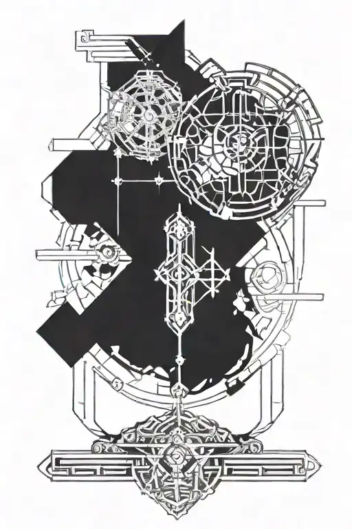steins gate anime tattoo design idea