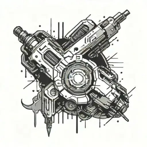 Cyberpunk 2077 Cyberware implants tattoo design idea