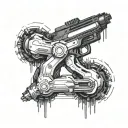 Cyberpunk 2077 Cyberware implants tattoo design idea