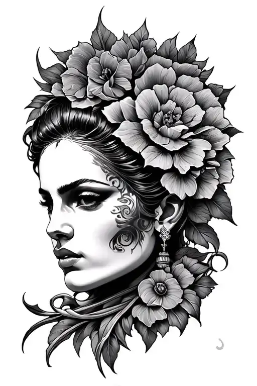 1983 carved tattoo design idea