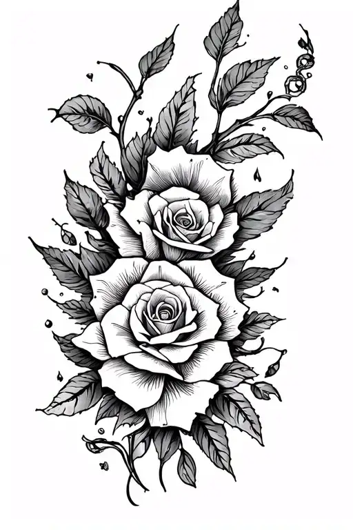 Truth compassion, contentment humility love tattoo design idea