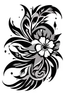 create a filipino tribal tattoo for my upper thigh to my knee that incorporates peace, love, protection, life, strength, tattoo design idea