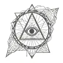 illuminati broken heart no love tattoo design idea