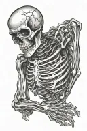 Skeleton tattoo design idea