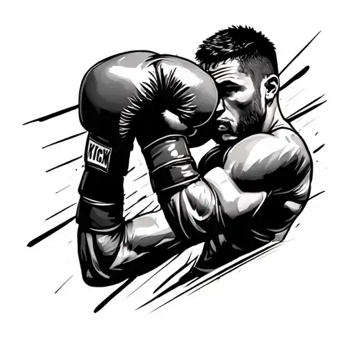 Kickboxing tattoo design idea