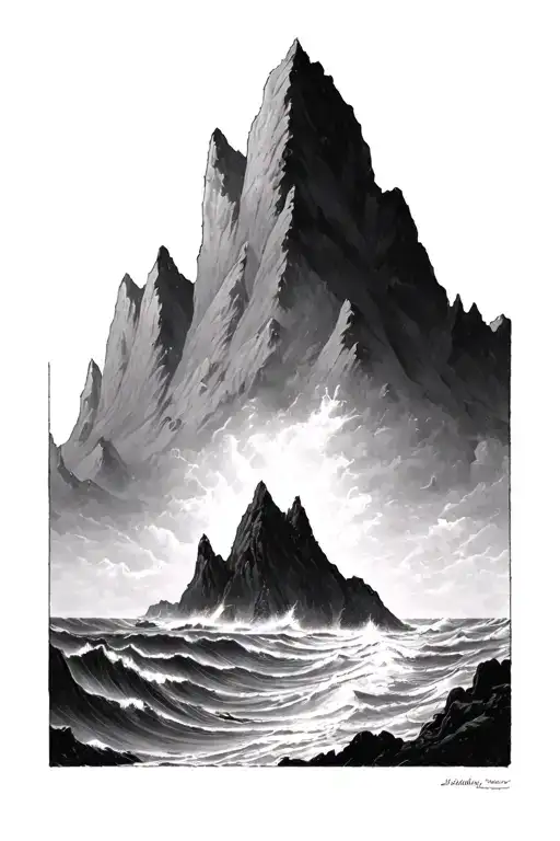 “I tell you the truth, you can say to this mountain, ‘May you be lifted up and thrown into the sea,’ and it will happen. tattoo design idea