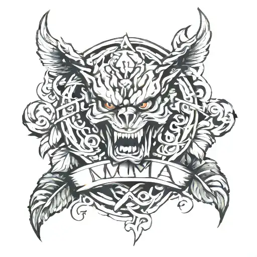 mma tattoo design idea
