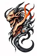 demon tattoo design idea