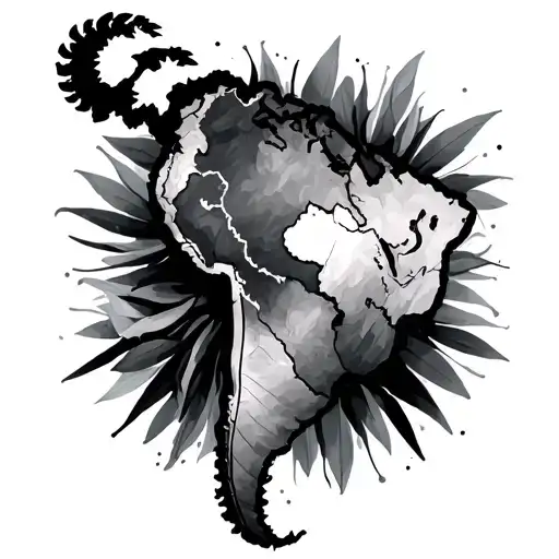 south america tattoo design idea