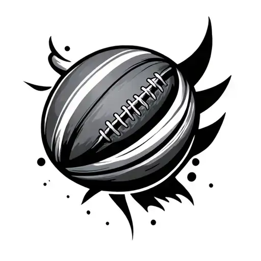 Rugby tattoo design idea