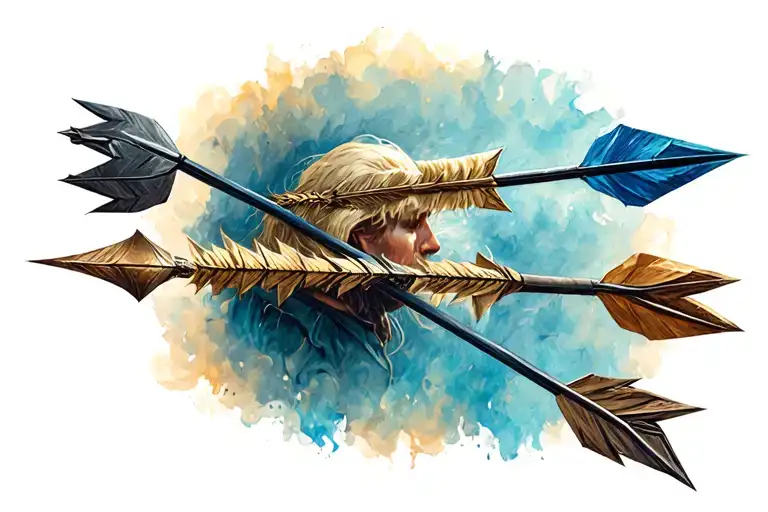 quiver full of arrows tattoo design idea