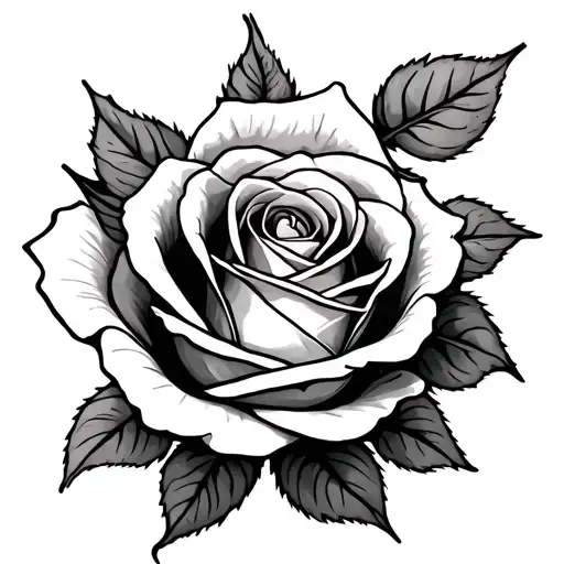 Rose wrapped with word MB hidden  tattoo design idea