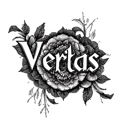"Veritas " cross tattoo design idea
