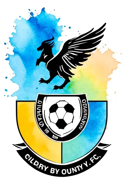 derby county fc badge tattoo design idea