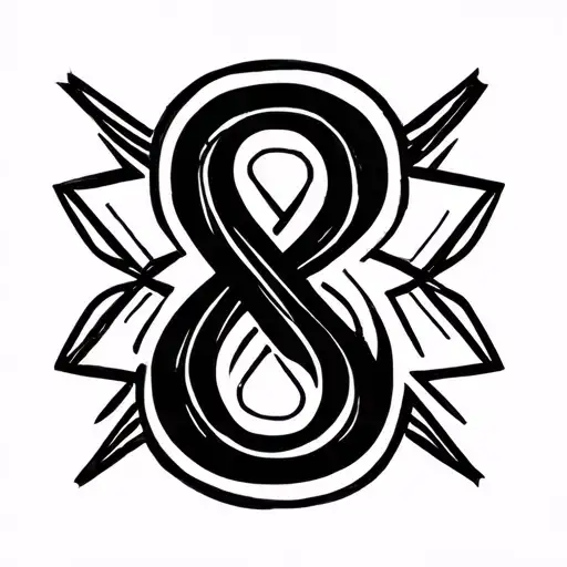 Ampersand styled tattoo design idea