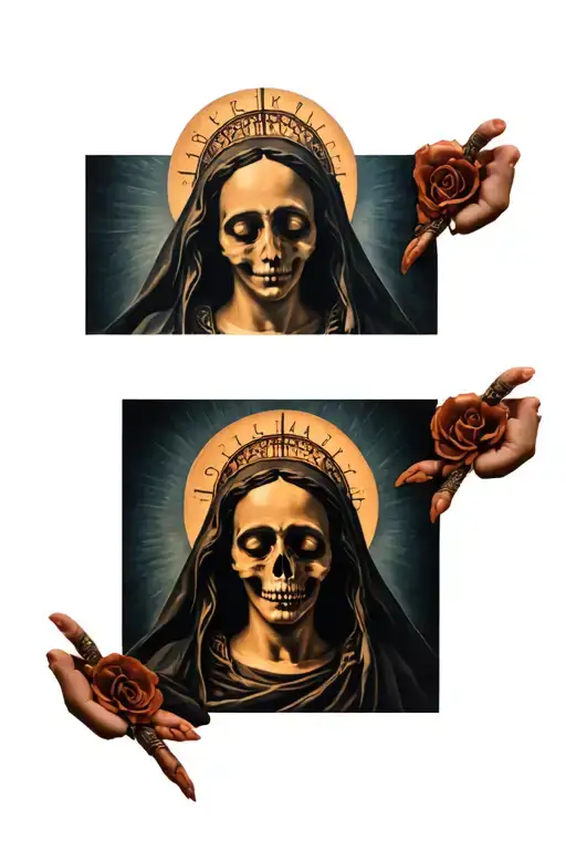 Our Lady of Holy Death tattoo design idea
