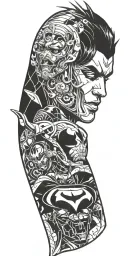 comic book tattoo design idea