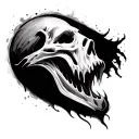 Simon ghost Riley mask tattoo design idea