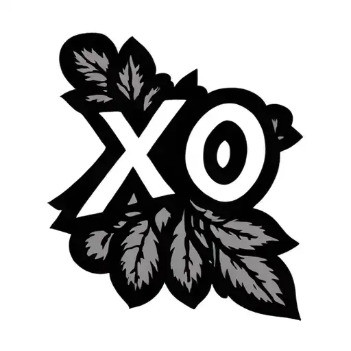 Xoxo tattoo design idea