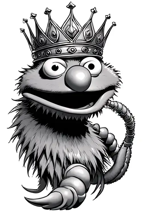 Pepe the king prawn muppet tattoo tattoo design idea