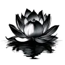 Lotus Moon tattoo design idea
