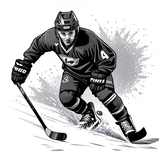 Pond Hockey tattoo design idea
