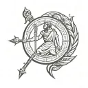saint christopher tattoo design idea
