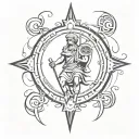 saint christopher tattoo design idea