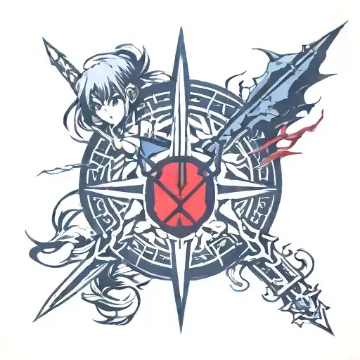 akame ga kill anime inspired tattoo tattoo design idea