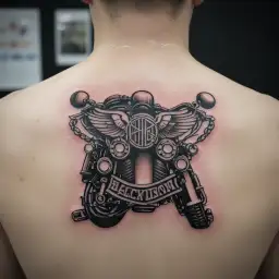 Harley Davidson tattoo design idea