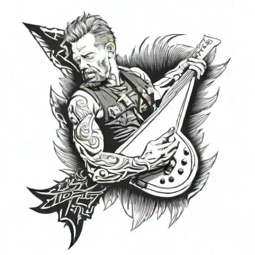 James Hetfield tattoo design idea