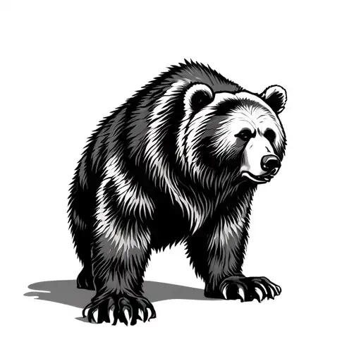 Tribal Bear tattoo design idea