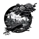 Hong Kong tattoo design idea