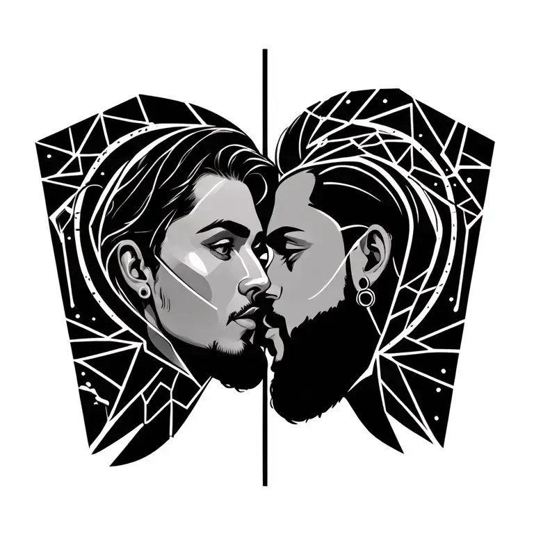 couple tattoo with names forever & always tattoo design idea