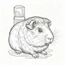 guinea pig behind tattoo design idea