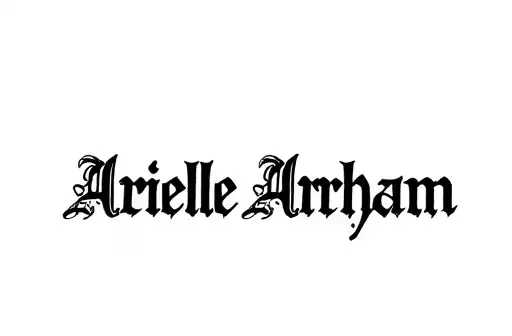 "Arielle Abraham
" tattoo design idea