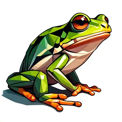 tree frog tattoo design idea
