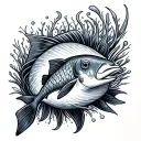 Just Keep Swimming tattoo design idea