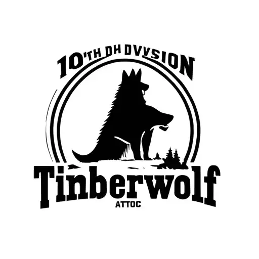 WWII 104th division Timberwolf  tattoo design idea