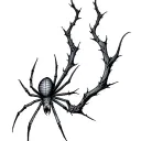 Coverup Spider Webs tattoo design idea