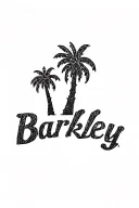 "Barkley " 3 palm trees tattoo design idea