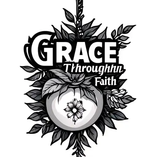 By Grace Through Faith tattoo design idea